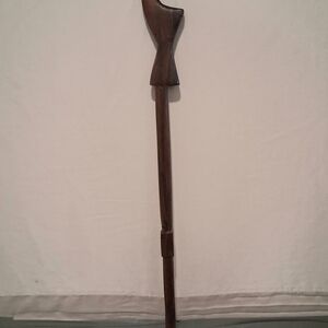 Vintage Handmade Walnut Walking Stick / Fritz Style Cane 42"
